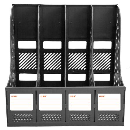 JZ6948 四联镂空文件框 黑色